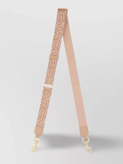 Marc Jacobs Adjustable Logo Fabric Strap With Gold-tone Hardware