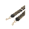 Marc Jacobs The Thin Outline Logo Webbing Strap In Golden