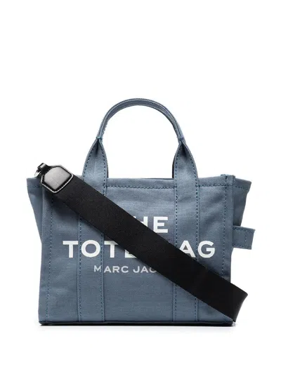 Marc Jacobs Air Force Blue Canvas Mini The Tote Bag Handbag