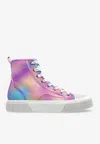 Marc Jacobs Airbrush Canvas High-top Sneakers In Pink