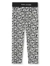 Marc Jacobs All-over Logo Leggings In Black