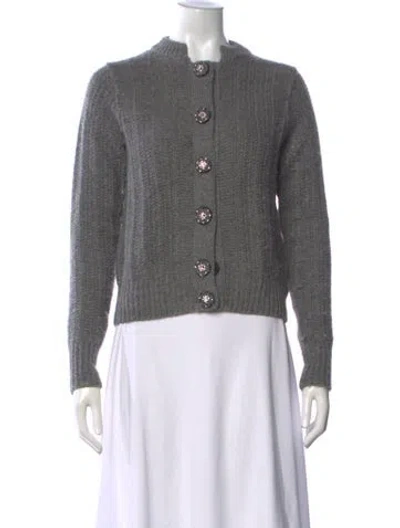 Pre-owned Marc Jacobs Alpaca Crew Neck Sweater In Grey