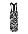Marc Jacobs Black Snow Pants For Kids With Monogram In Black