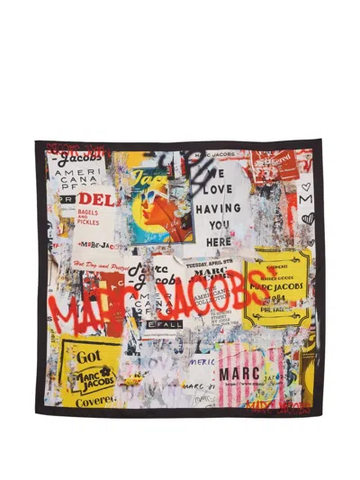Marc Jacobs Americana Scarf In Gray