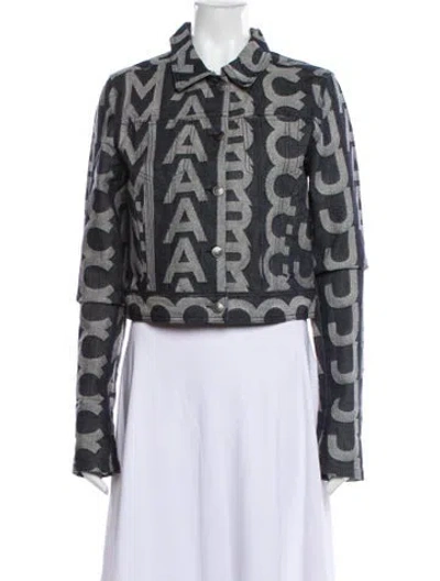 Pre-owned Marc Jacobs Animal Print Evening Jacket W/ Tags In Blue