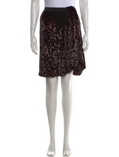 Pre-owned Marc Jacobs Animal Print Mini Skirt In Brown