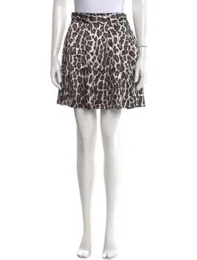 Pre-owned Marc Jacobs Animal Print Mini Skirt In Multi