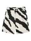 Marc Jacobs Animal-print Shorts In Black