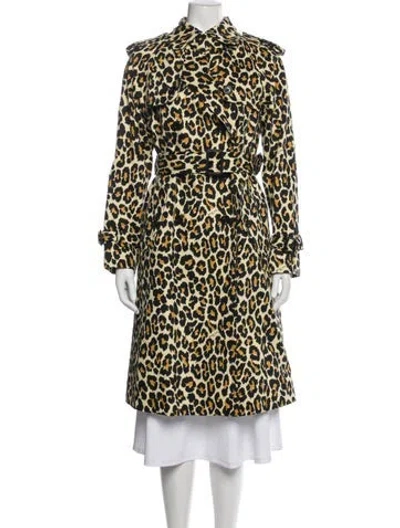 Pre-owned Marc Jacobs Animal Print Trench Coat In Multi