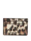 Marc Jacobs Animal-pattern Card Holder In Brown