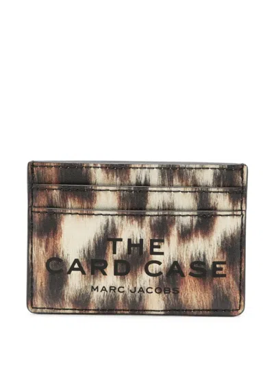 Marc Jacobs Animal-pattern Card Holder In Brown
