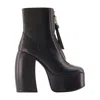 Marc Jacobs The Gigi Platform Ankle Boots In Black