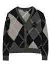 Marc Jacobs Argyle Flower Cardigan In Multi