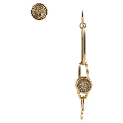 Pre-owned Marc Jacobs Asymmetric Link Drop Earrings In Multi