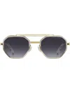 Marc Jacobs Aviator-frame Sunglasses In Gold