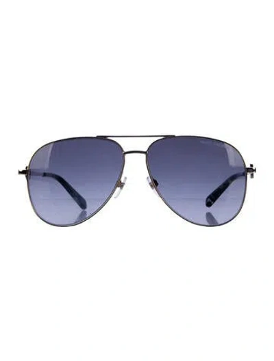 Pre-owned Marc Jacobs Aviator Gradient Sunglasses In Black/gold