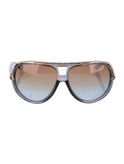 Pre-owned Marc Jacobs Aviator Gradient Sunglasses In Multi