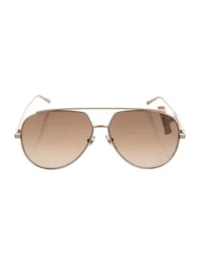 Pre-owned Marc Jacobs Aviator Gradient Sunglasses In Neutrals