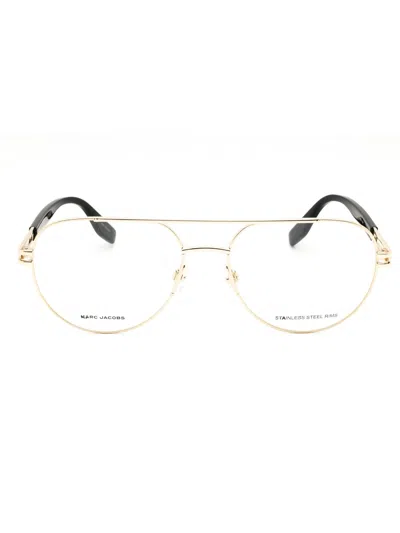 Marc Jacobs Aviator Metal Eyeglasses For Men In Gold