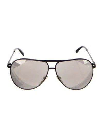 Pre-owned Marc Jacobs Aviator Mirrored Sunglasses In Black