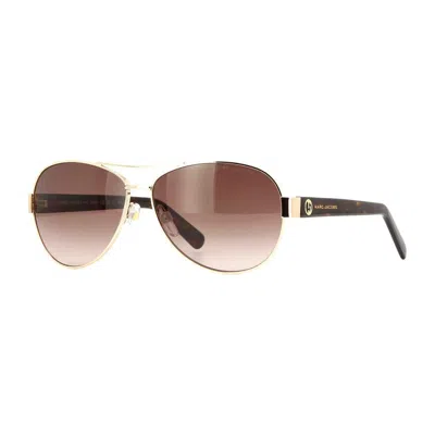 Marc Jacobs Aviator Sunglasses In Brown