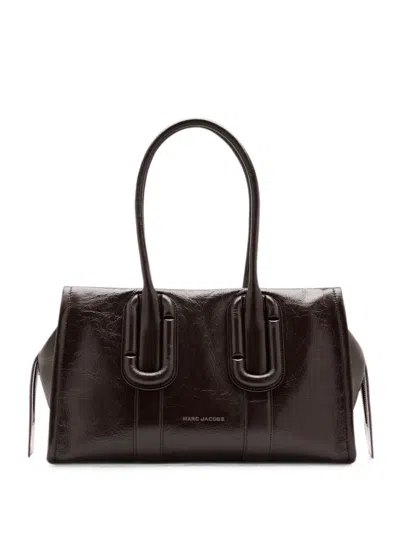 Marc Jacobs Babe City Tote In Crinkle Leather In Brown