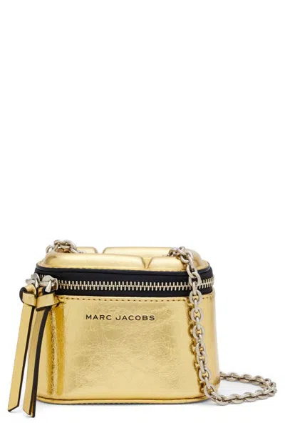 Marc Jacobs Babe Metallic Leather Mini Vanity Bag In Gold
