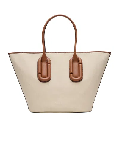 Marc Jacobs Babe Tote In Canvas In Neutral