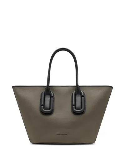 Marc Jacobs Babe Tote In Cotton Canvas In Brown