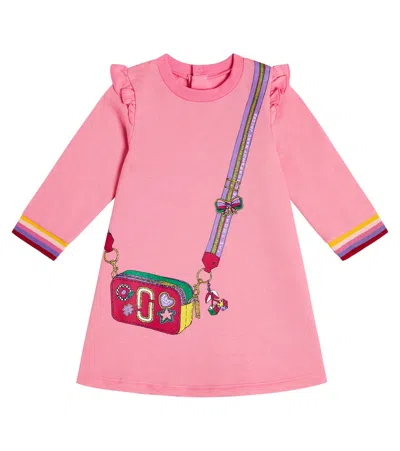 Marc Jacobs Baby Cotton Jersey Dress In Pink