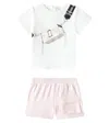 Marc Jacobs Baby Cotton T-shirt And Shorts Set In Pink