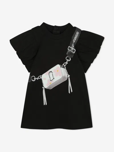Marc Jacobs Kids' Baby Girls Snapshot Bag Print Dress In Black