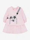 Marc Jacobs Baby Girls Snapshot Bag Print Sweater Dress In Pink