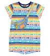 Marc Jacobs Baby Logo Cotton Jersey Playsuit In Multicoloured