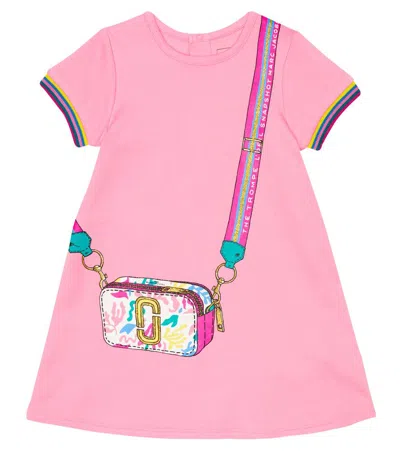 Marc Jacobs Snapshot-print Cotton Dress In Fuxia