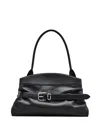 Marc Jacobs The Satchel Leather Tote Bag In Black