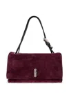 Marc Jacobs Rectangular Suede Shoulder Bag With Adjustable Strap In Brown