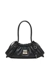 Marc Jacobs The Cristina Satchel Leather Shoulder Bag In Black
