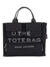 Marc Jacobs Medium Structured Tote Bag With Top Handles In Black