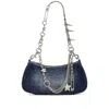 Marc Jacobs Shoulder Bag Star Studs Chain Strap In Blue