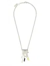Marc Jacobs Bag Life Necklace In Metallic