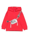 Marc Jacobs Bag-print Hooded Top In Red