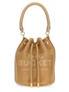 Marc Jacobs The Leather Bucket Bag In Beige