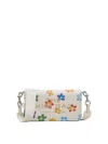 Marc Jacobs Leather The Mini Bag With Floral Print In White