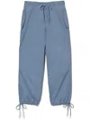 Marc Jacobs Drawstring Cargo Trousers In Blue