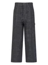 Marc Jacobs Glam Crystal Oversized Jeans In Black