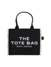 Marc Jacobs Black Canvas The Tote Shopping Bag