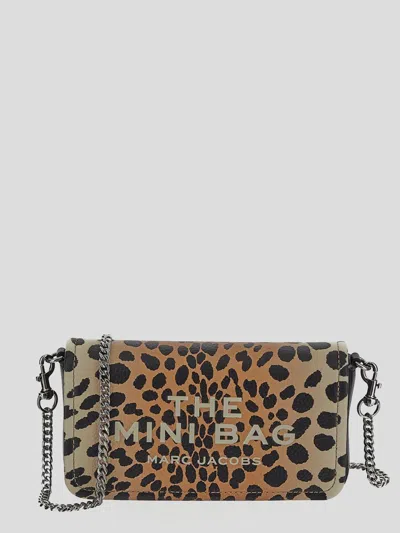 Marc Jacobs Womens Black Multi The Mini Leather Shoulder Bag