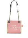 Marc Jacobs The Denim Chain Crossbody Tote Crossbody Bags Pink