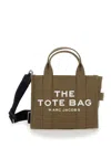 Marc Jacobs Traveler Handbag Mini Military Green Tote Bag With Logo In Fabric Woman
